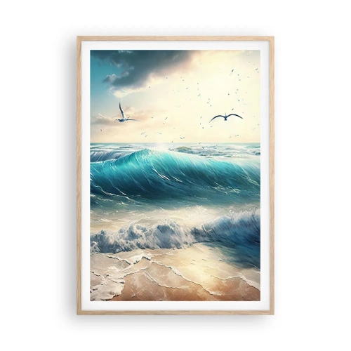 Een poster in een licht eiken lijst - Ritselt alleen voor jou - 70x100 cm