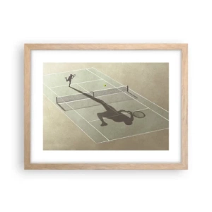 Een poster in een licht eiken lijst - Jezelf overwinnen - 40x30 cm