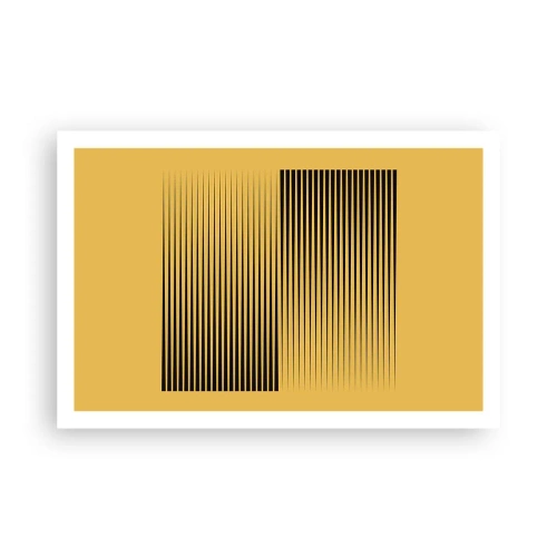 Poster - Vierkant van tegenpolen - 91x61 cm