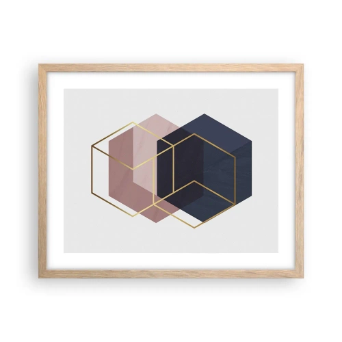 Een poster in een licht eiken lijst - De kracht van eenvoud - 50x40 cm