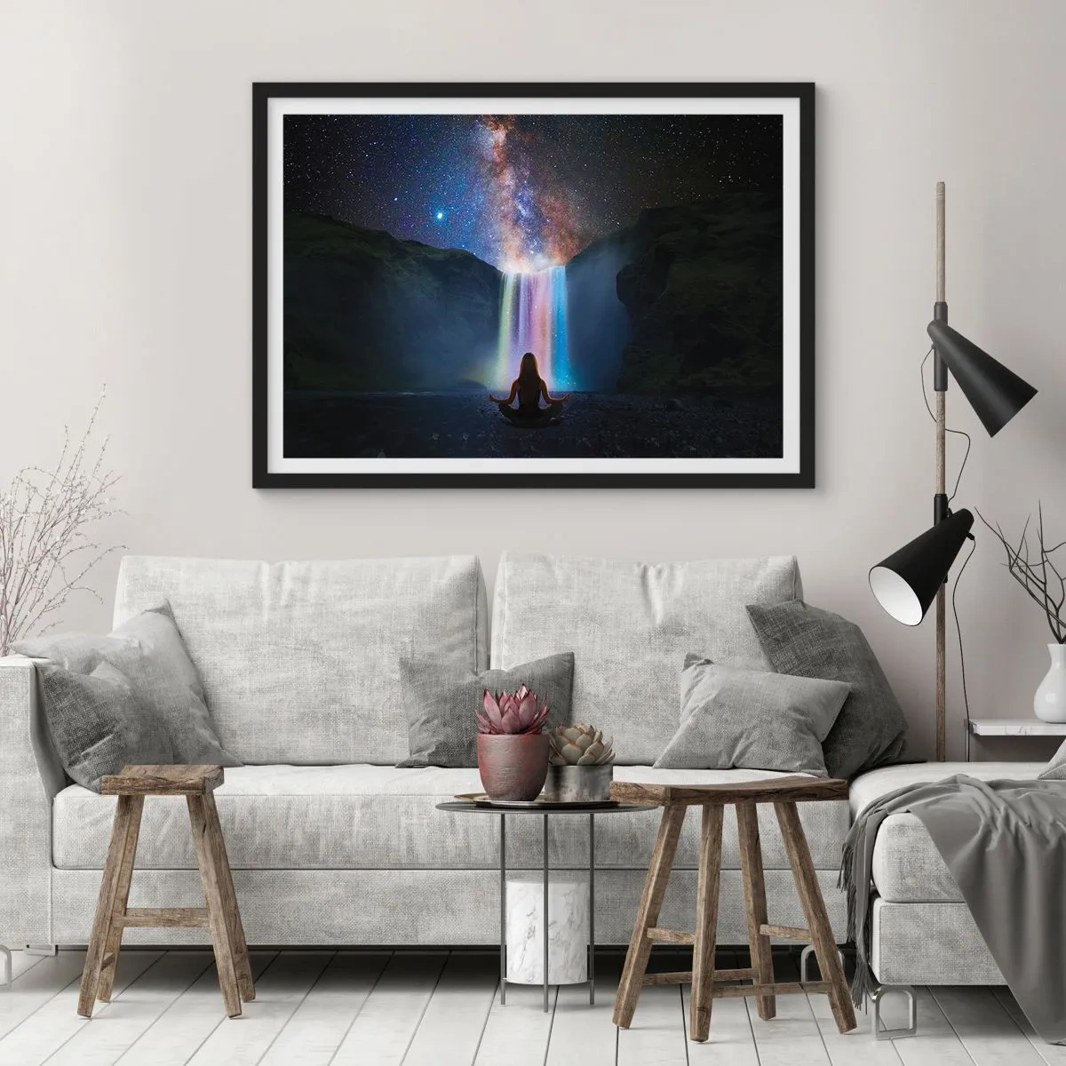 Poster in een zwarte lijst - Absolute harmonie - 70x50 cm