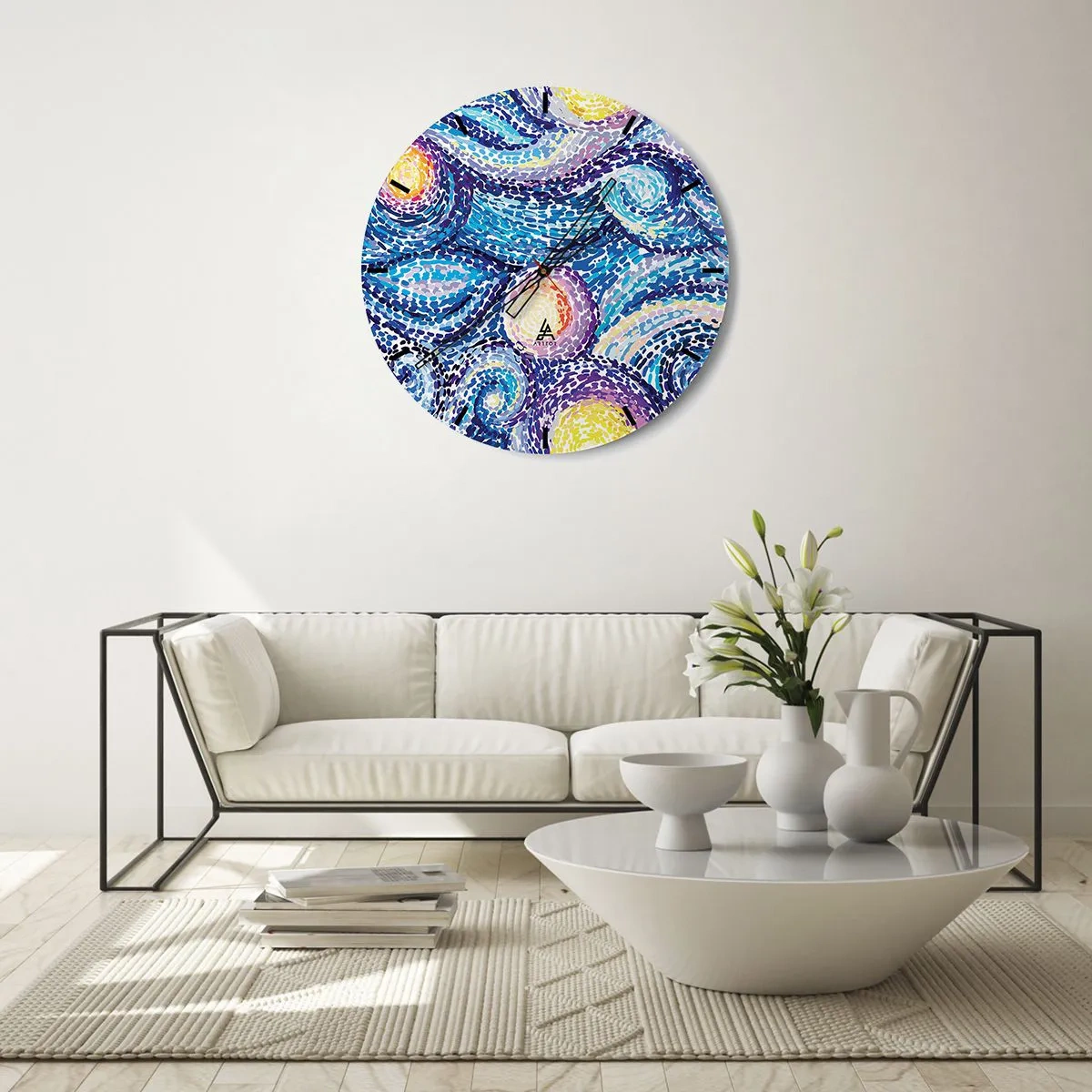 Wandklok - Klok - Naar een schilderij van van Gogh - 30x30 cm