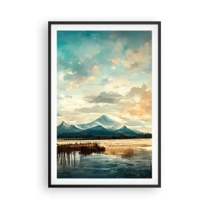 Poster in een zwarte lijst - Onder bescherming van de hemel - 61x91 cm