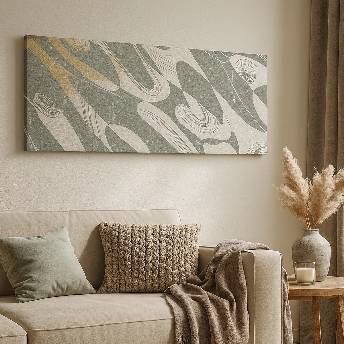 Schilderen op canvas - Ritmische abstractie - 30x30 cm