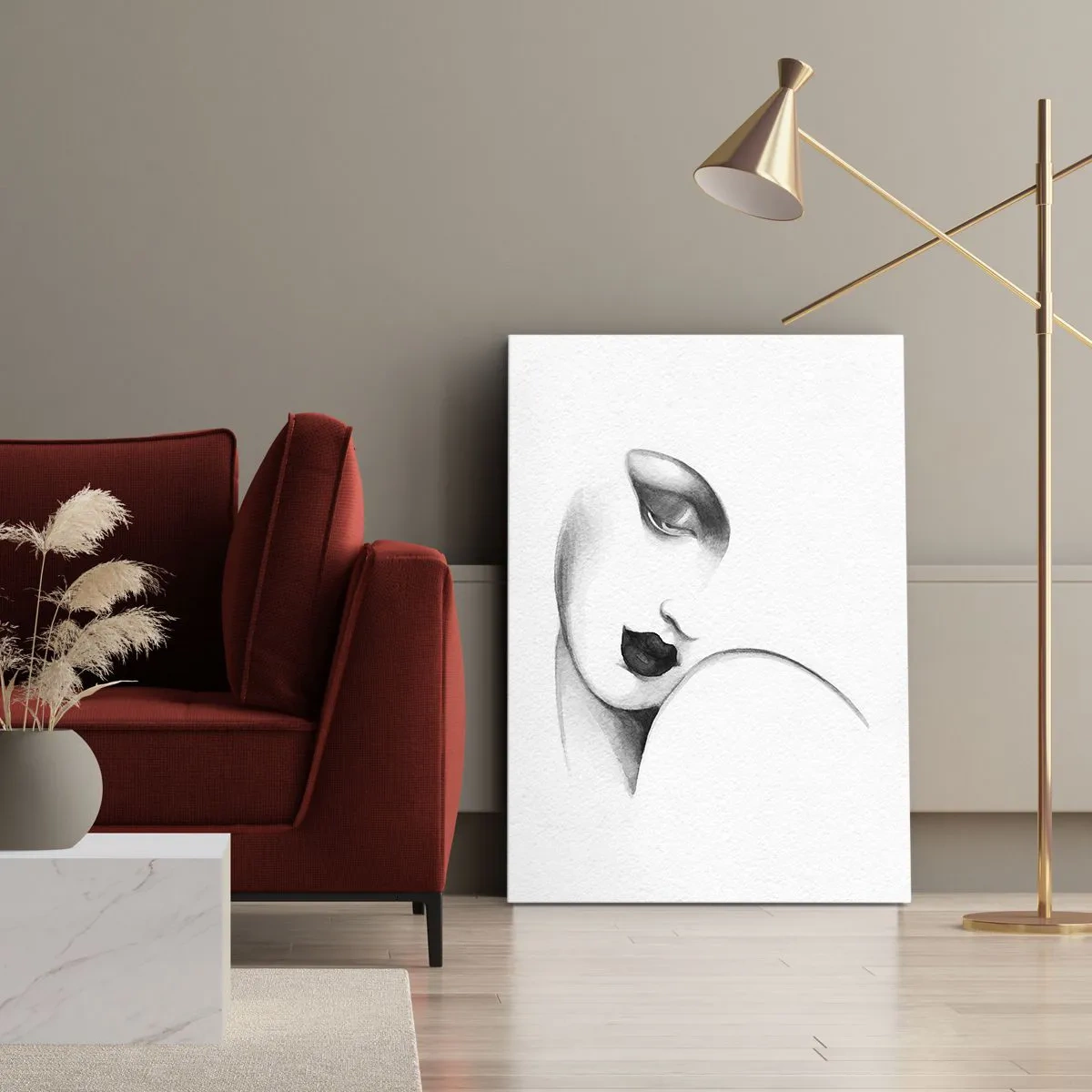 Schilderen op canvas - In de stijl van Łempicka - 50x70 cm