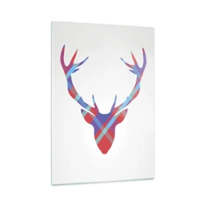 Schilderen op glas - Schotse herten - 50x70 cm