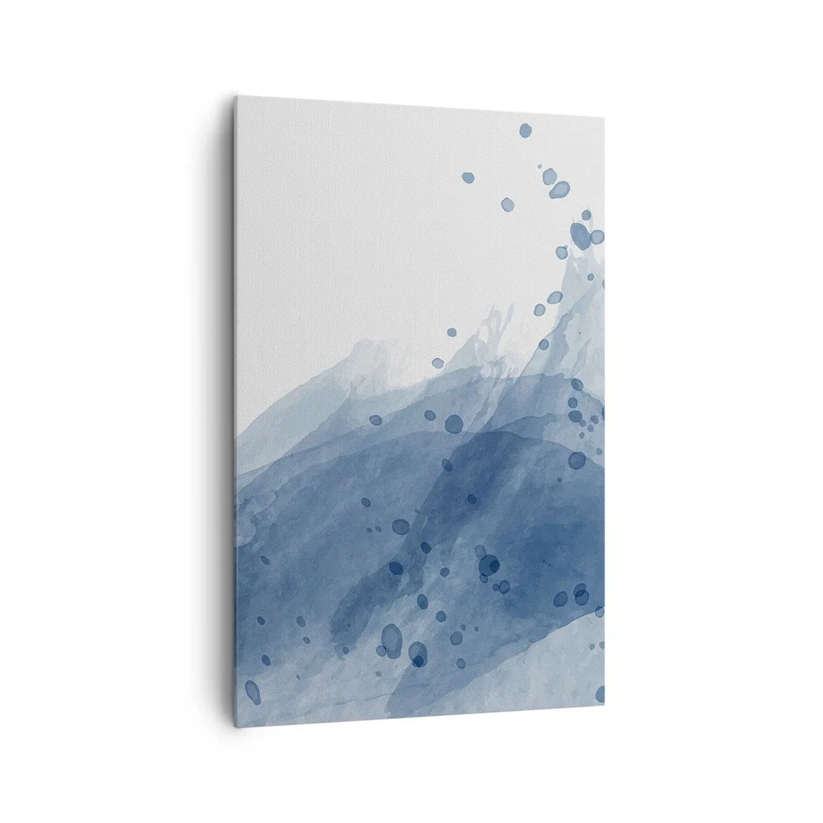 Schilderen op canvas - Blauwe tule - 80x120 cm