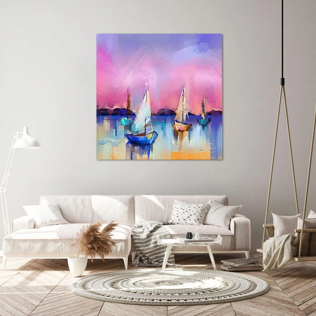 Schilderen op canvas - Richting: breed water - 60x60 cm