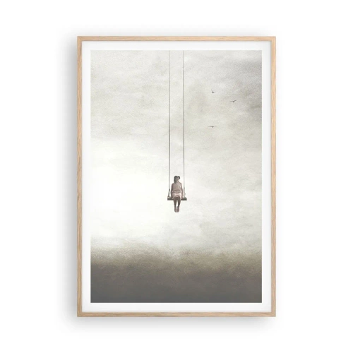 Een poster in een licht eiken lijst - Een kind in ons - 70x100 cm