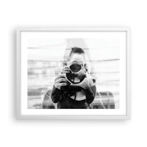 Poster in een witte lijst - Maker en materiaal - 50x40 cm