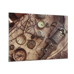 Schilderen op glas - Avontuur roept - 100x70 cm