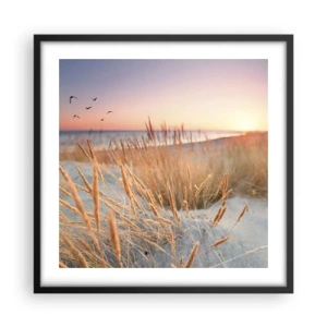 Poster in een zwarte lijst - Het Baltische slaapliedje - 50x50 cm