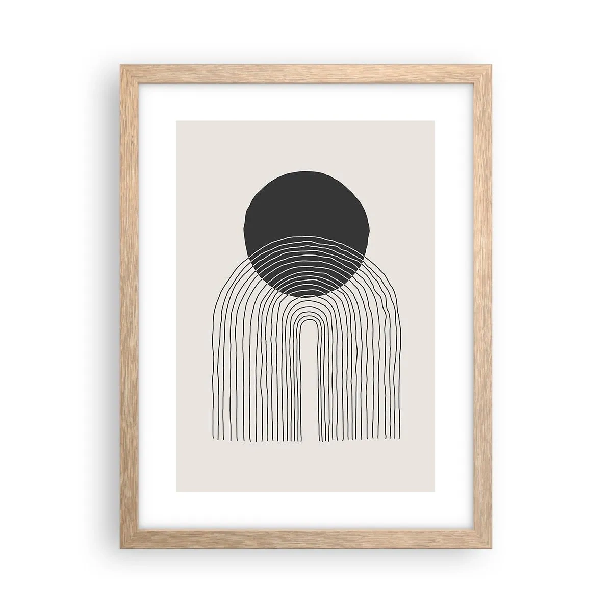 Een poster in een licht eiken lijst - Bibberen en vertrouwen - 30x40 cm