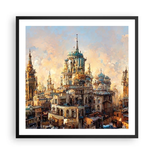 Poster in een zwarte lijst - Stad der steden - 60x60 cm