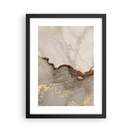 Poster in een zwarte lijst - Op de grens van kleuren - 30x40 cm