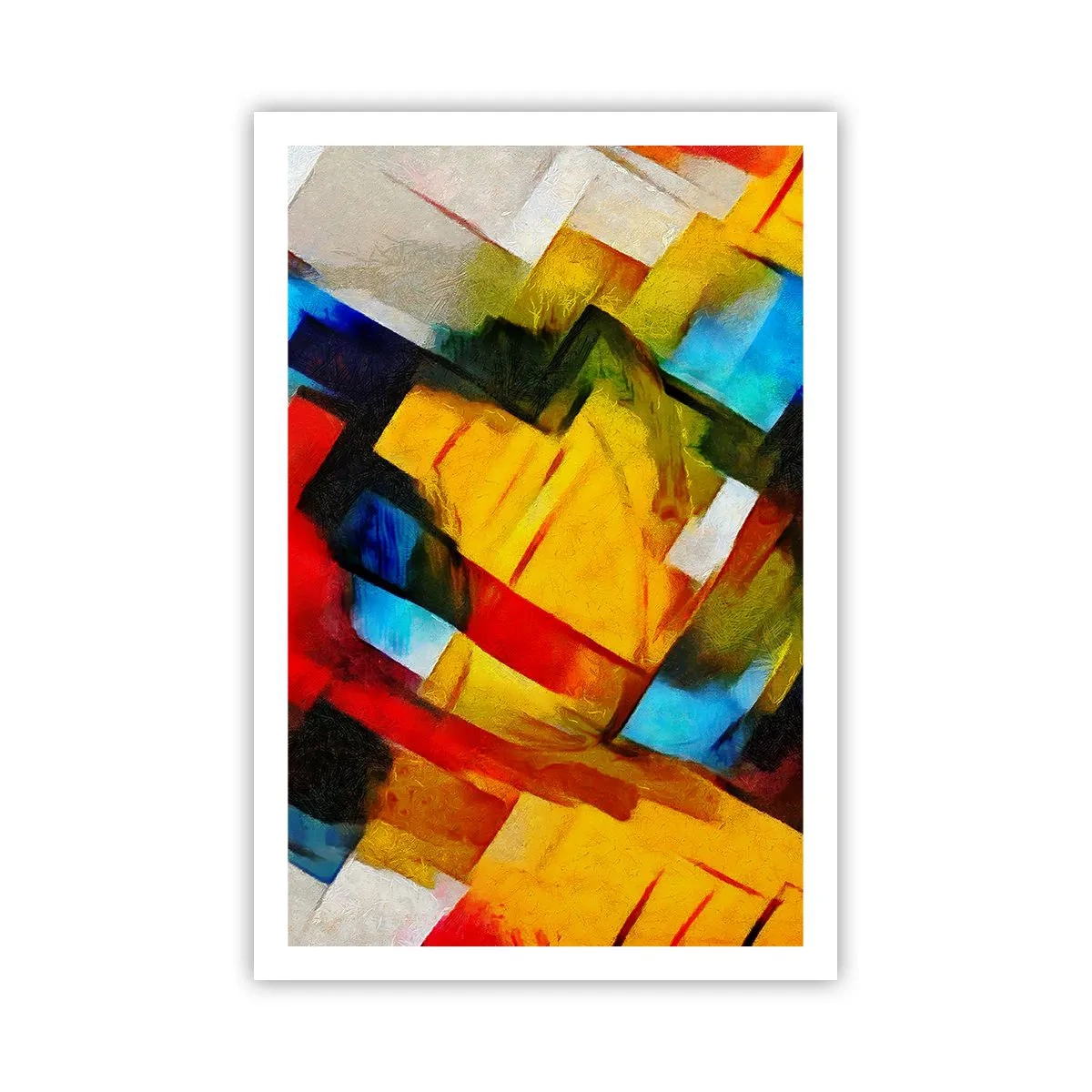 Poster - Een veelkleurig lagen koekje - 61x91 cm