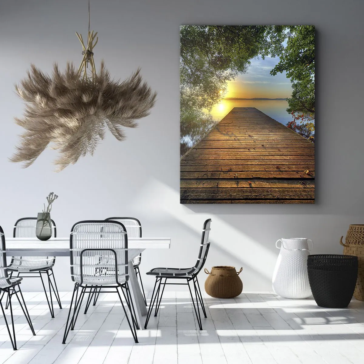 Schilderen op canvas - Neem de tijd, ga zitten - 50x70 cm