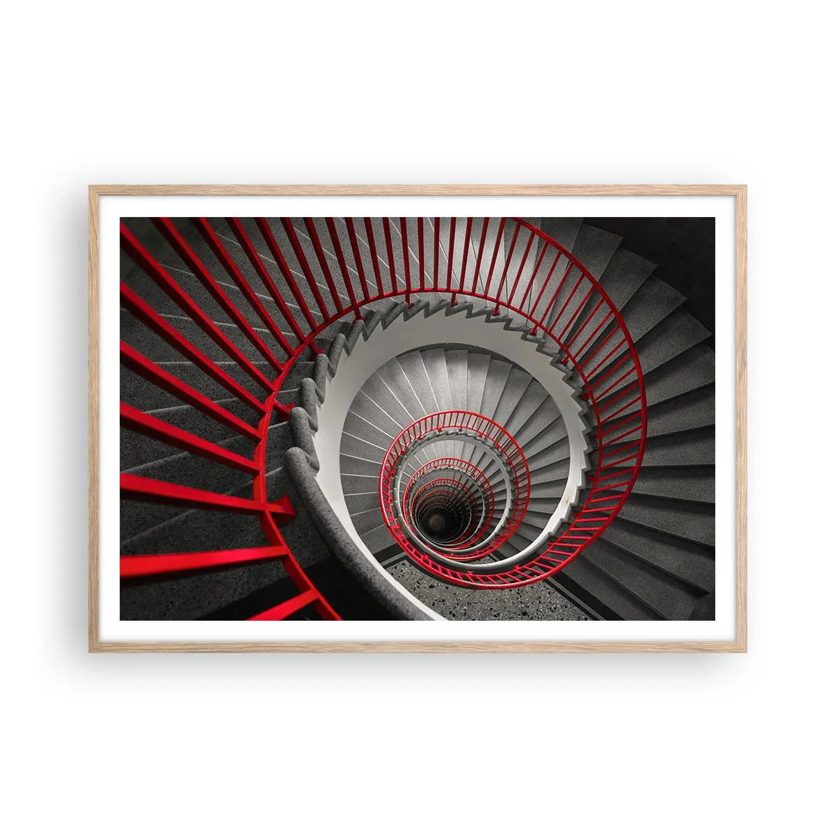 Een poster in een licht eiken lijst - Architectuur plezier - 100x70 cm