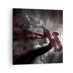 Schilderen op canvas - In de dampen van jazz - 50x50 cm