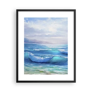 Poster in een zwarte lijst - Het brengt verlichting - 40x50 cm