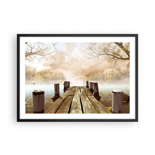 Poster in een zwarte lijst - Het milde verdriet van de herfst - 70x50 cm