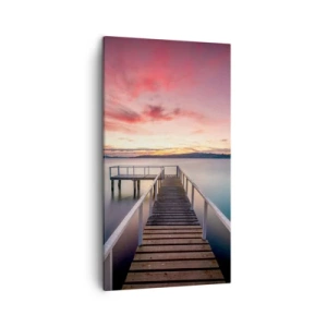 Schilderen op canvas - De zachte vlam van de avond - 45x80 cm
