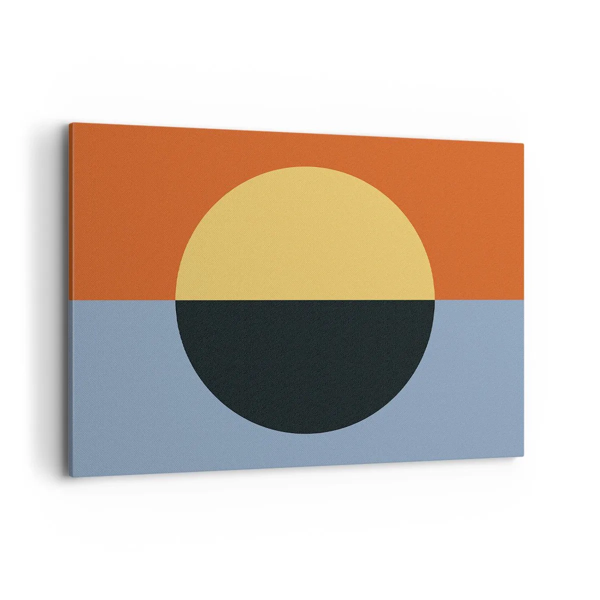 Schilderen op canvas - Een compositie van warmte en koelte - 100x70 cm