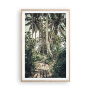 Een poster in een licht eiken lijst - Palmsteeg - 61x91 cm