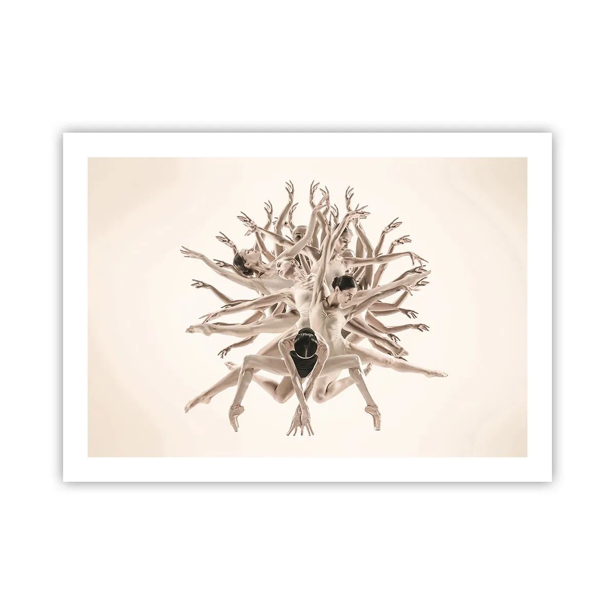 Poster - Bloeiend in dans - 70x50 cm