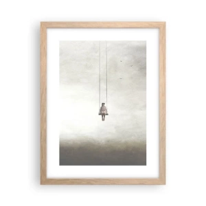 Een poster in een licht eiken lijst - Een kind in ons - 30x40 cm