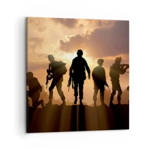Schilderen op canvas - Brothers in arms - 50x50 cm