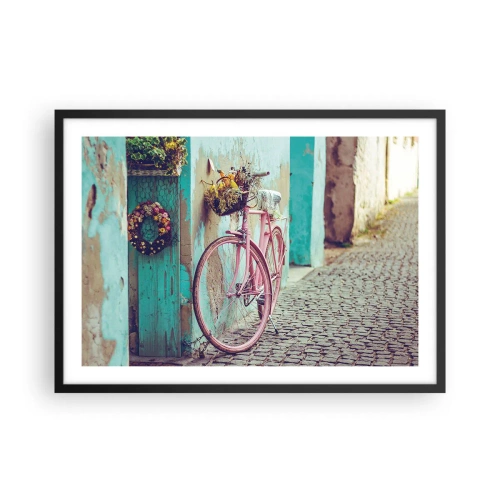 Poster in een zwarte lijst - Ben zo terug - 70x50 cm
