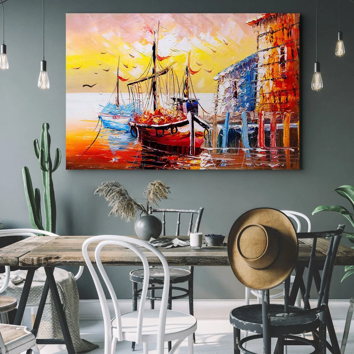 Schilderen op canvas - Gelukkige terugkeer - 120x80 cm