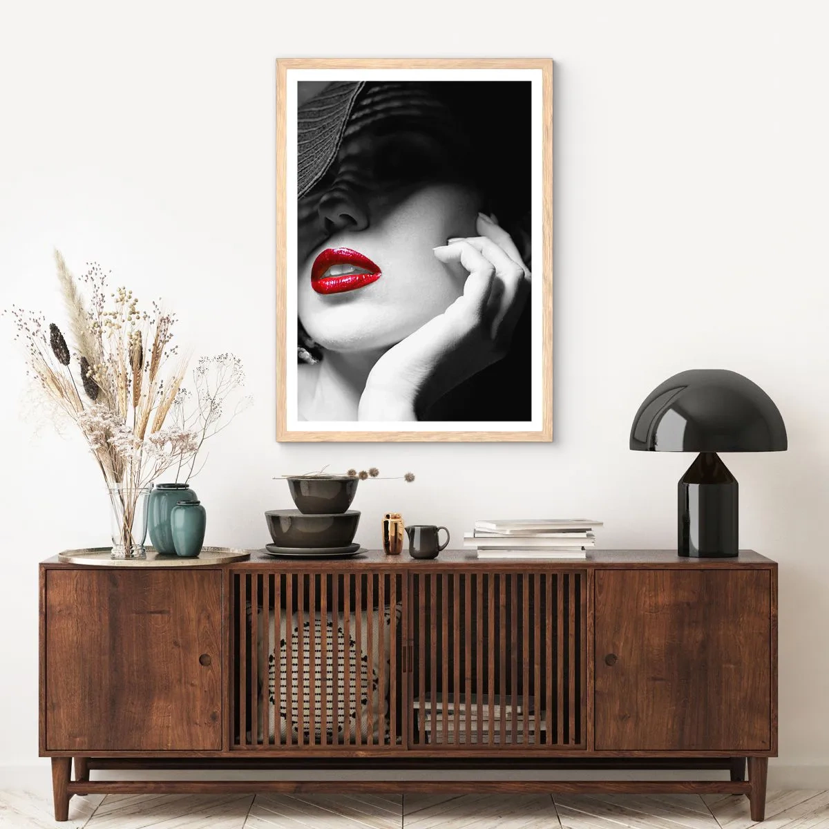 Een poster in een licht eiken lijst - Een studie in scharlaken - 50x70 cm