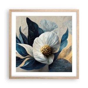 Een poster in een licht eiken lijst - Hij heeft een hart van goud - 50x50 cm