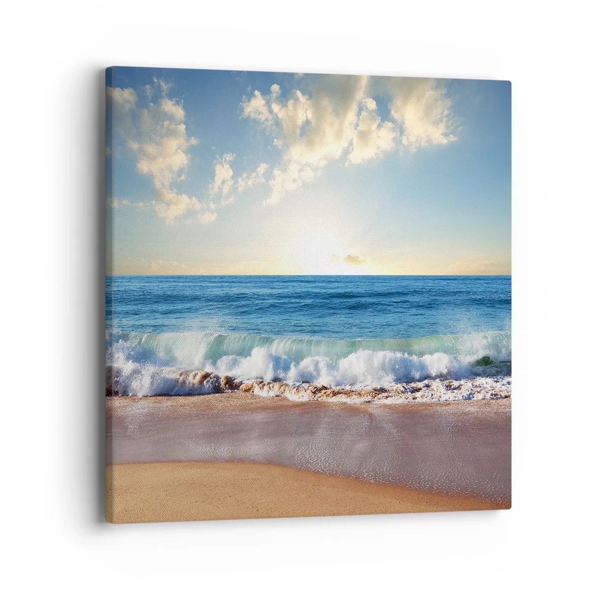 Schilderen op canvas - Beweging en stilte tegelijk - 40x40 cm