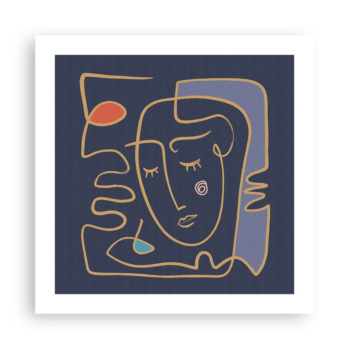 Poster - In nadenken - 50x50 cm