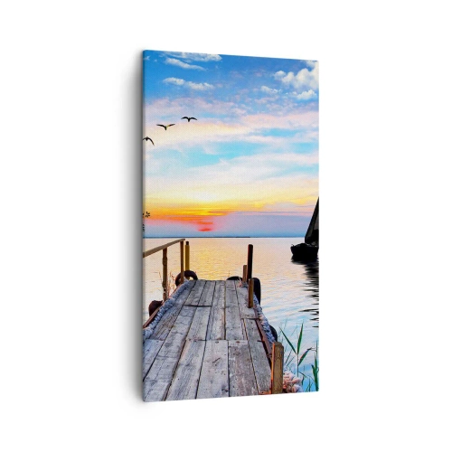 Schilderen op canvas - Goedeavond - 45x80 cm