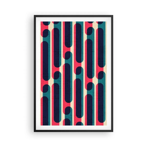 Poster in een zwarte lijst - In de diepte en vooruit - 61x91 cm