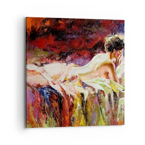 Schilderen op canvas - Venus in gedachten - 70x70 cm