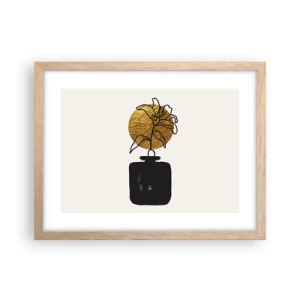 Een poster in een licht eiken lijst - Schoonheid is goud waard - 40x30 cm