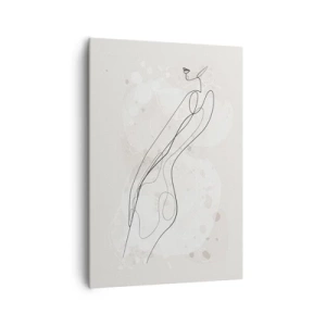 Schilderen op canvas - De blik dwaalt af - 70x100 cm