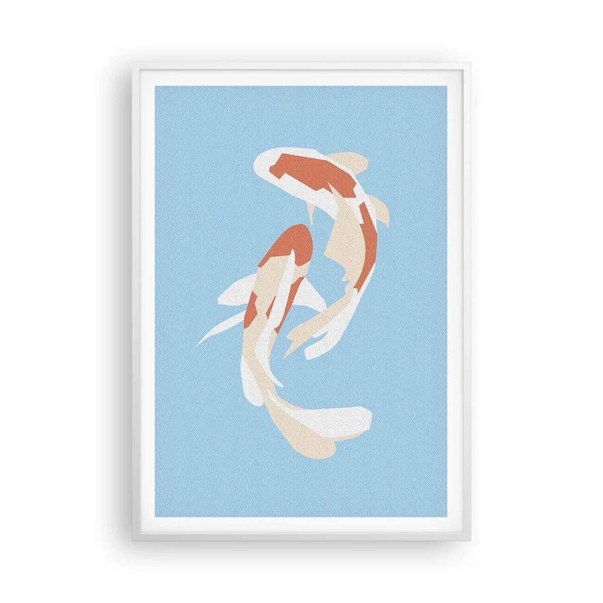 Poster in een witte lijst - Spontaan synchroonzwemmen - 70x100 cm