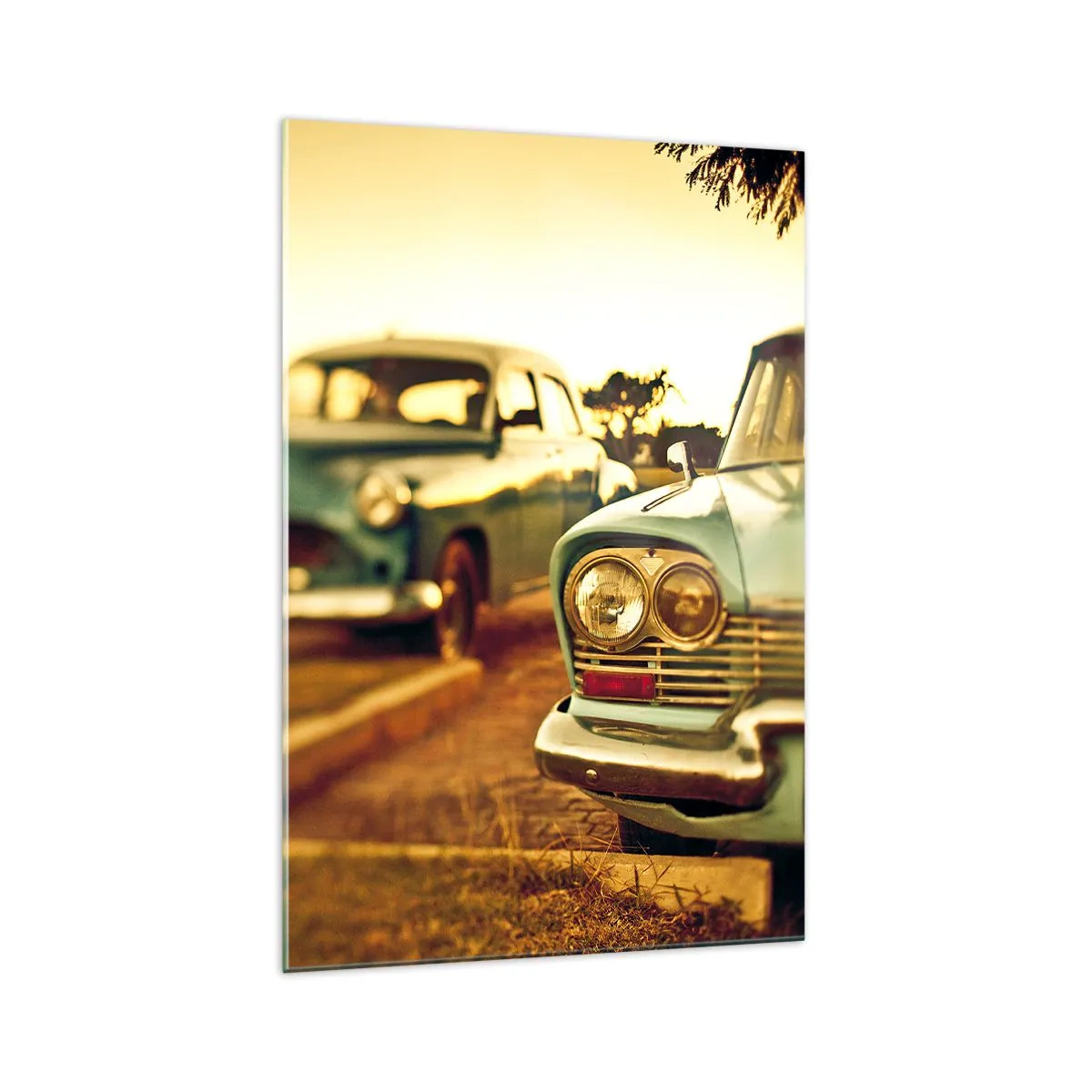 Schilderen op glas - Maar afwachten - 70x100 cm