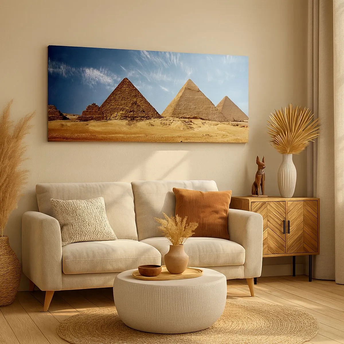 Schilderen op canvas - 40 eeuwen kijken naar je - 100x40 cm