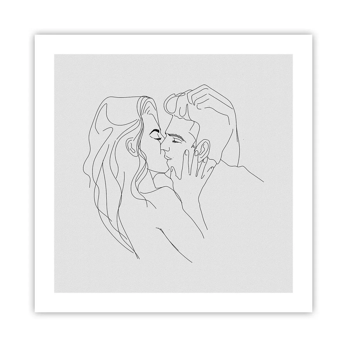 Poster - Dezelfde regel - 50x50 cm