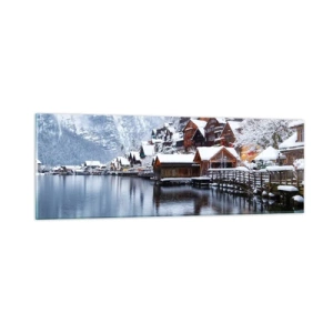 Schilderen op glas - In winterdecoratie - 90x30 cm