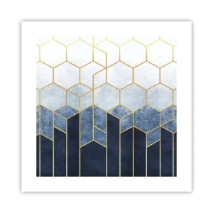 Poster - Compositie in een gesyncopeerd ritme - 40x40 cm