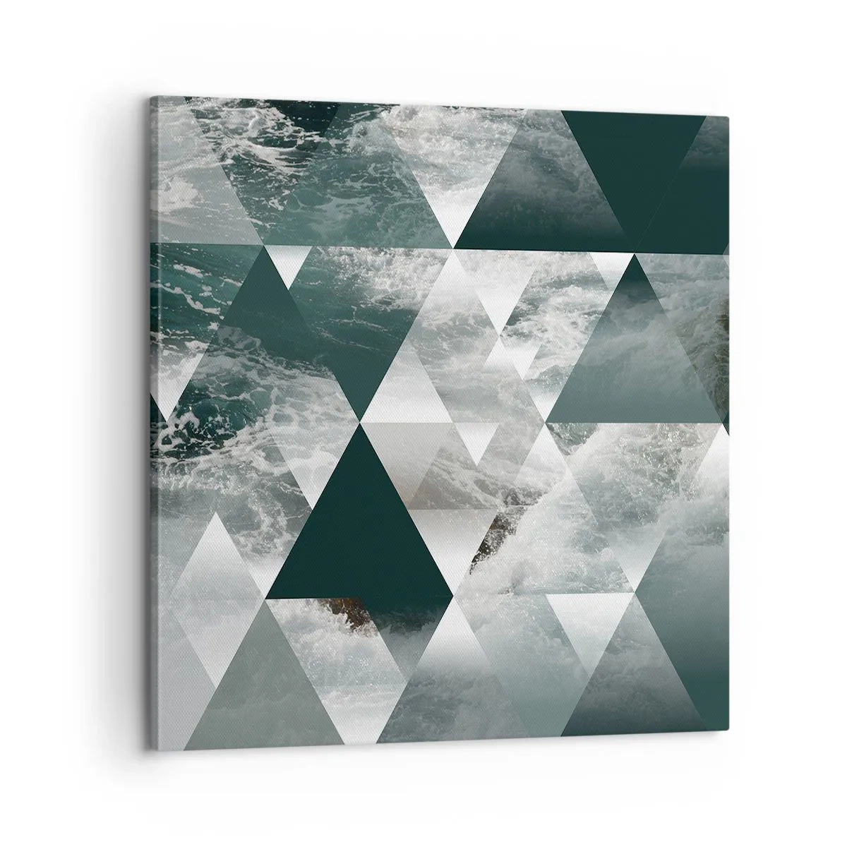 Schilderen op canvas - Kristal perspectief - 60x60 cm