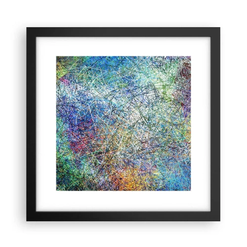 Poster in een zwarte lijst - Het is niet zo eenvoudig - 30x30 cm
